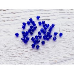 50 Toupies 3 mm Bleu Cobalt