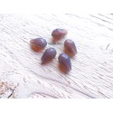 5 Perles Gouttes 12 x 8 mm Gris Bleu Opal