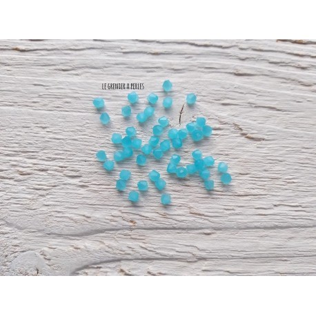 Toupies 3 mm Turquoise Opal X 50