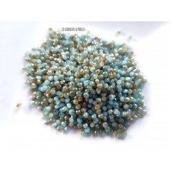 Perles Abacus 2 mm Turquoise Opal AB  X 50