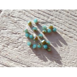 Toupies 6 mm Turquoise Opal AB X 10