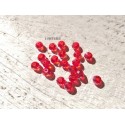 20 Perles Abacus 6 mm Red AB