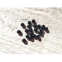 20 Perles Abacus 6 mm Noir