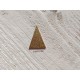 Pendentif Triangle 3.2 x 2.3 cm * Laiton Doré