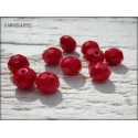10 Perles ABACUS 8 mm RED OPAQUE