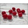 Perles ABACUS 8 mm RED OPAQUE X 10