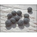 10 Perles ABACUS 8 mm Gris Opaque