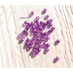 25 Perles Abacus 4 mm Metallic Purple
