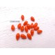 5 Perles Gouttes 12 x 8 mm Orange