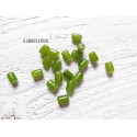 5 Perles Cylindre 6 x 8 mm Vert Olive