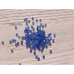 50 Perles Abacus 3 mm Bleu Clair AB