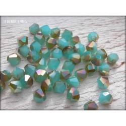 Toupies 4 mm Turquoise Opal AB X 50