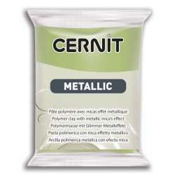 Pâte CERNIT Metallic Or Vert N°051