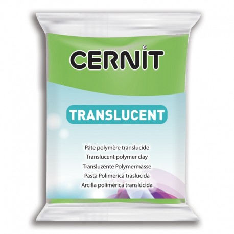 Pâte CERNIT Translucent Vert Citron 605