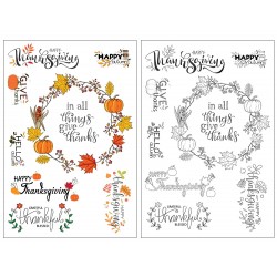 Tampon CLEAR n° 48 - Thanksgiving Automne