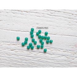 25 Perles Abacus 4 mm Green Turquoise Opal