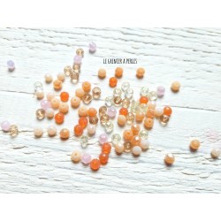 50 Perles Abacus 4 mm Mélange d'automne