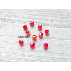 10 Toupies 6 mm Rouge AB