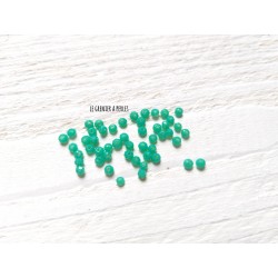 50 Perles Abacus 2 mm Green Turquoise Opal