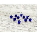 10 Perle Palet 6 mm Bleu Cobalt
