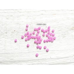 50 Perles Abacus 2 mm Rose Poudré