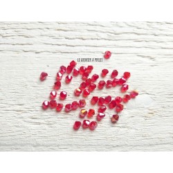 50 Toupies 4 mm Rouge AB