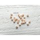 25 Perles CUBES 4 mm Beige