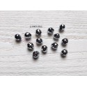 5 Perles Poires 8 mm Argent