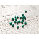 20 Perles Abacus 6 mm Green Turquoise Opaque
