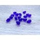 5 Perles Gouttes 12 x 8 mm Bleu Cobalt