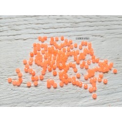 50 Perles Abacus 2 mm Orange Opal