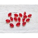 5 Perles Gouttes 12 x 8 mm Rouge