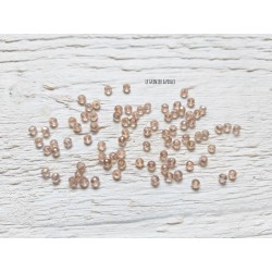 50 Perles Abacus 2 mm Champagne AB