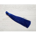 Grand pompon en coton * Bleu Roi 12 cm
