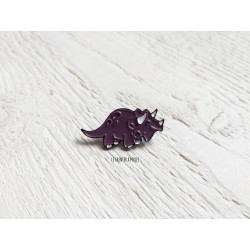Pin's Dino violet * Pin's en émail