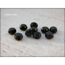 10 Perle Palet 6 mm Noir