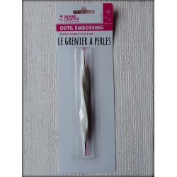 Outil embossing double embout ( dotting tool ) 1.5 - 2 mm