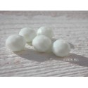 5 Perles ABACUS 10 mm Blanc