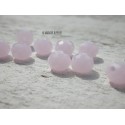 10 Perles ABACUS 8 mm Light Rose Opal