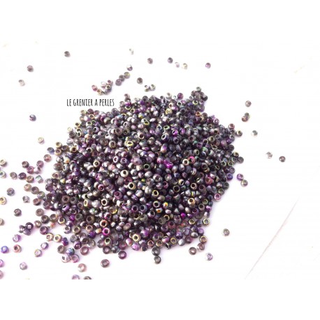 R11/0 Etched Crystal Magic Purple 95500E Rocailles Miyuki 11/0