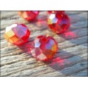 5 Perles ABACUS 10 mm RED AB
