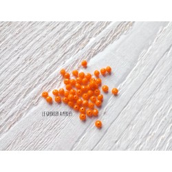 Perles Abacus 3 mm Orange Opaque  X 50