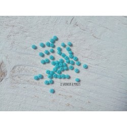 Perles Abacus 3 mm Turquoise  X 50