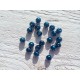 Perles Rondes 8 mm Nacrées Bleu  x 20