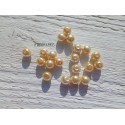 Perles Rondes 8 mm Nacrées Beige  x 20