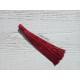 Grand pompon en coton * Rouge 12 cm