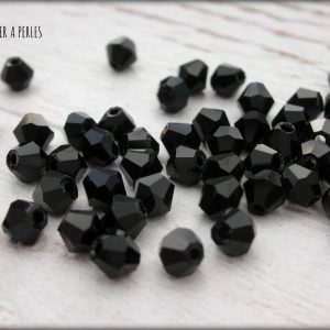 50 Toupies 4 mm Noir