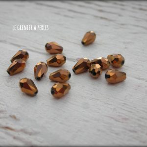 25 Gouttes 5 x 2 mm Bronze