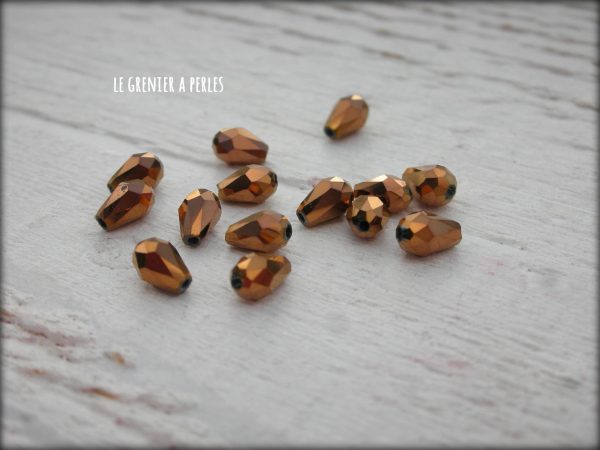 Gouttes 5 x 2 mm Bronze X 25