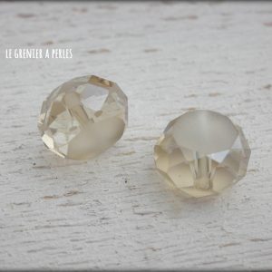 1 Perle Palet 12 mm Champagne